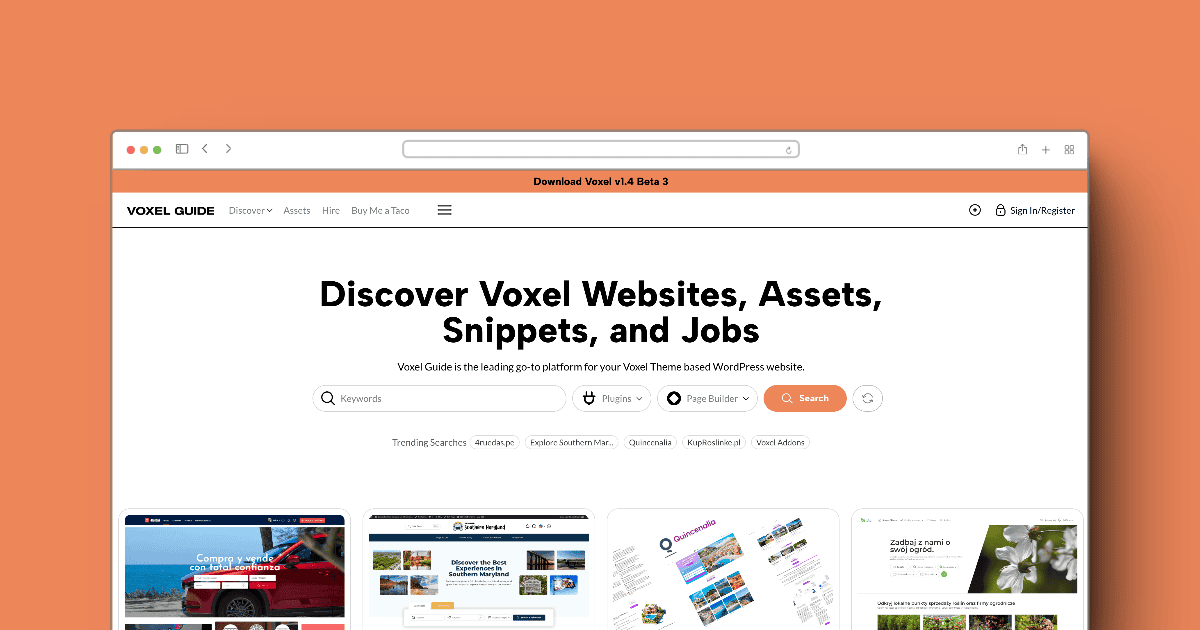 Websites Made With Voxel Theme